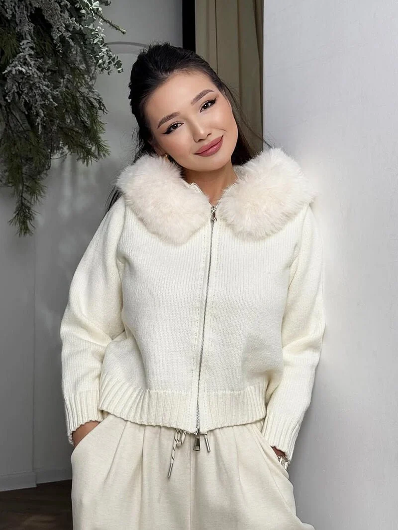 Alison Faux Fur Jacket - Image 15
