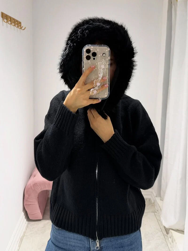 Alison Faux Fur Jacket - Image 9