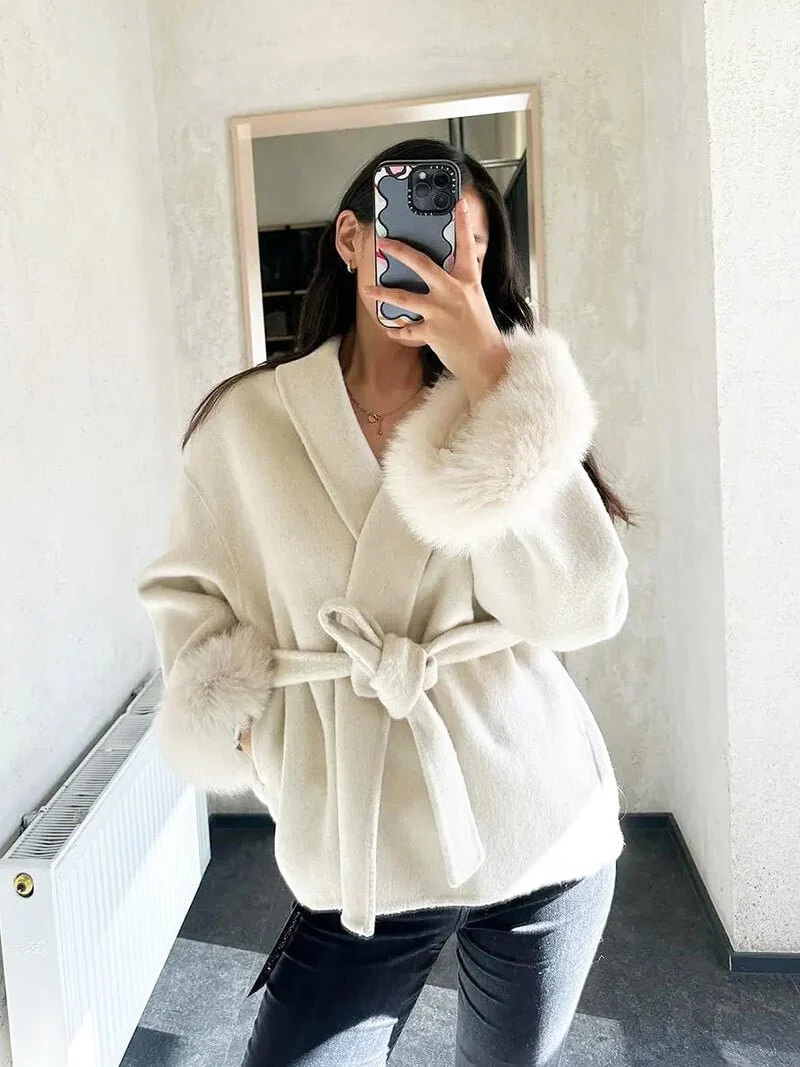 Grace Faux Fur Coat - Image 9