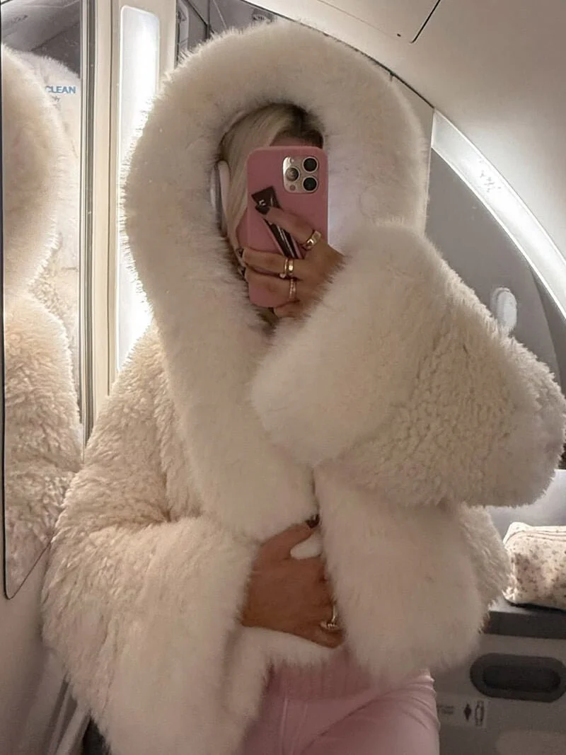 Henna Faux Fur Jacket - Image 8
